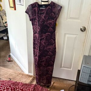 No Boundaries Purple Rose Maxi Dress